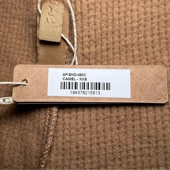 SKIMS Waffle Shorts in Camel - Picture 5 of 7